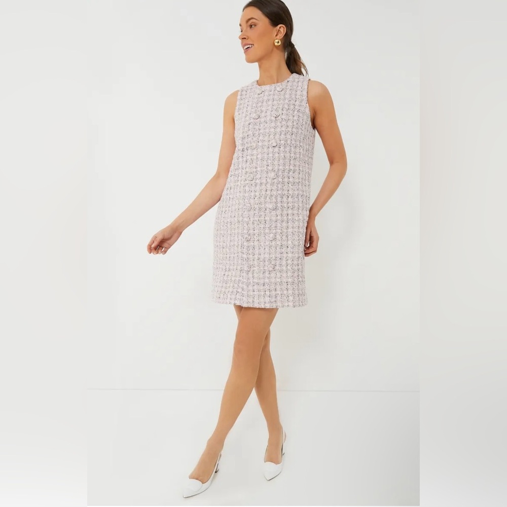 NWOT Tuckernuck Medium Tweed Bianca Dress Pink Peony